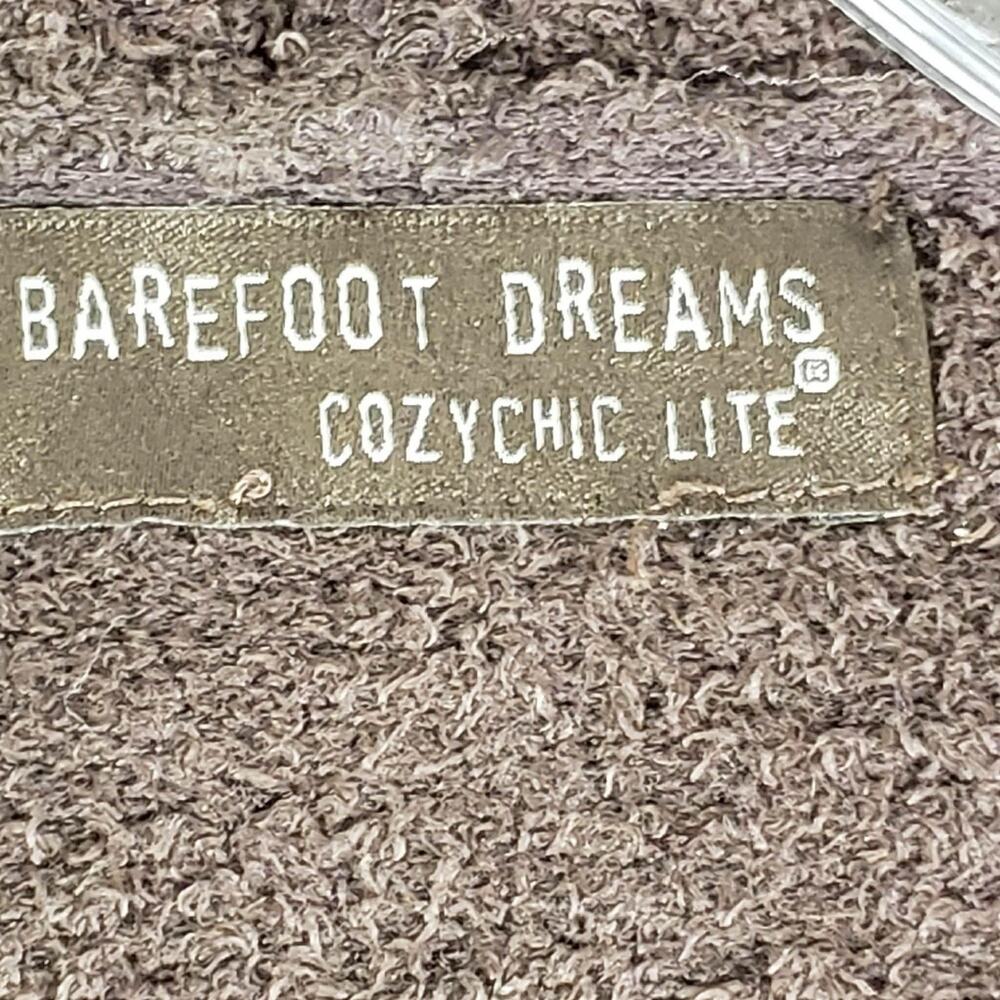 Barefoot Dreams Cardigan Open Front Cozy Chic Lite Brown Women’s Hooded Size XL - Picture 6 of 9